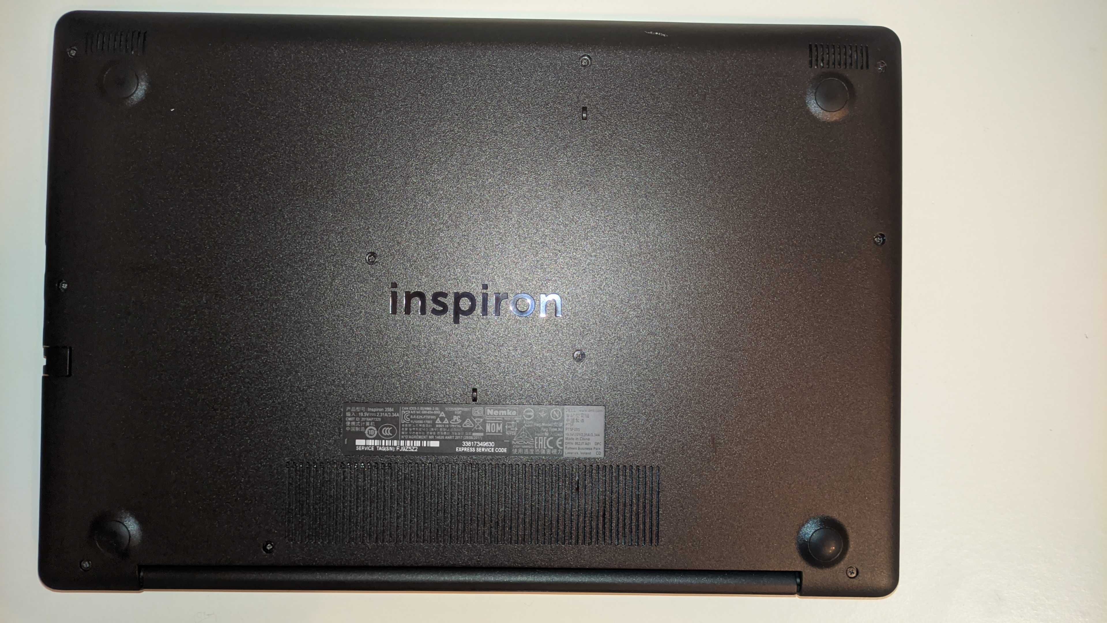 DELL Inspiron 3584,15.6",Intel i3-7020U,RAM 12GB,256GB NVMe+HDD 1TB