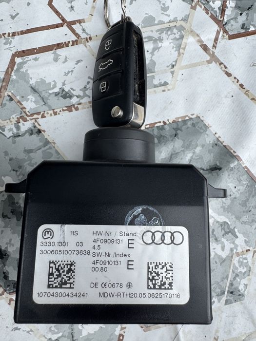 ECU ЕКУ Компютър с гълтач и ключ Audi A6 C6 4F 3.0tdi 233 автоматик