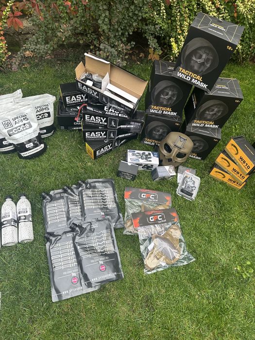 Airsoft екипировка, части и аксесоари – пълен комплект, всичко ново
