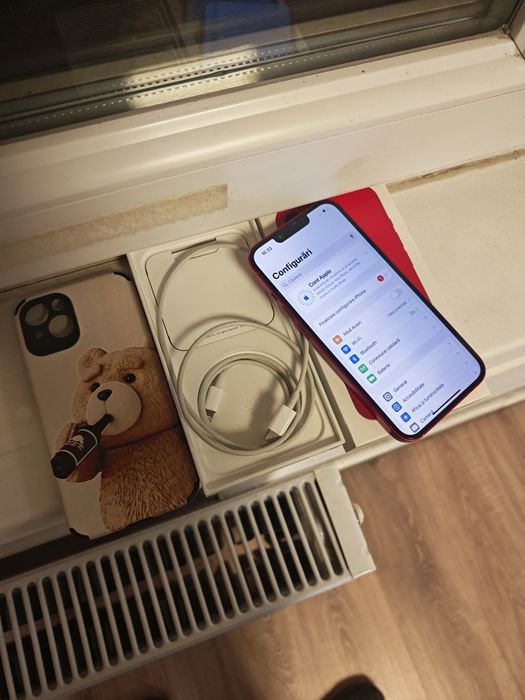 iPhone 13 Red 96%Bat 128GB Fullbox totul original liber retea