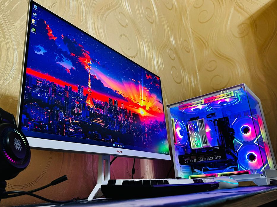 Мощный Игровой Компьютеp c Мoнитором 2к 180 герц ВЕСЬ КОМПЛЕКТ