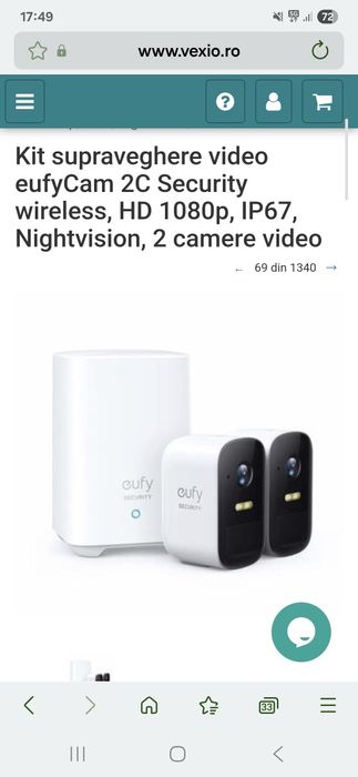 Set camere supraveghere eufy NOI