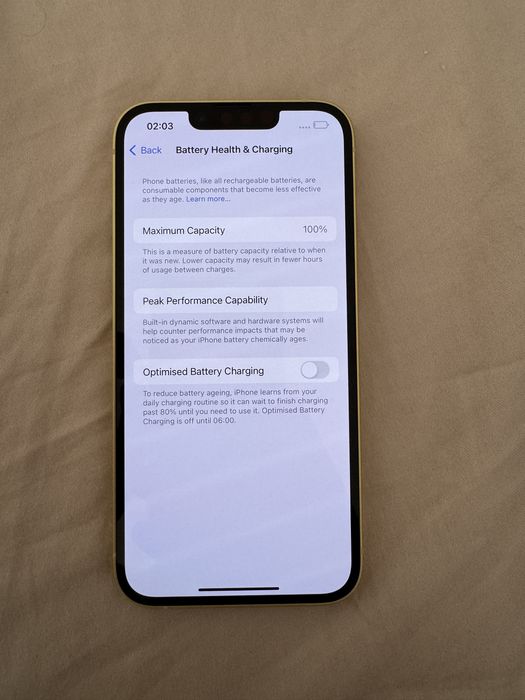Vand Iphone 14, galben, 128 Gb