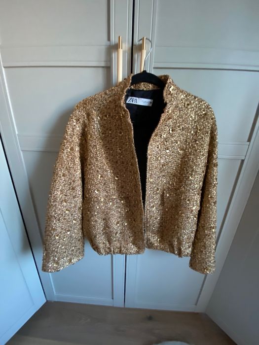 Sacou auriu Zara Limited Collection
