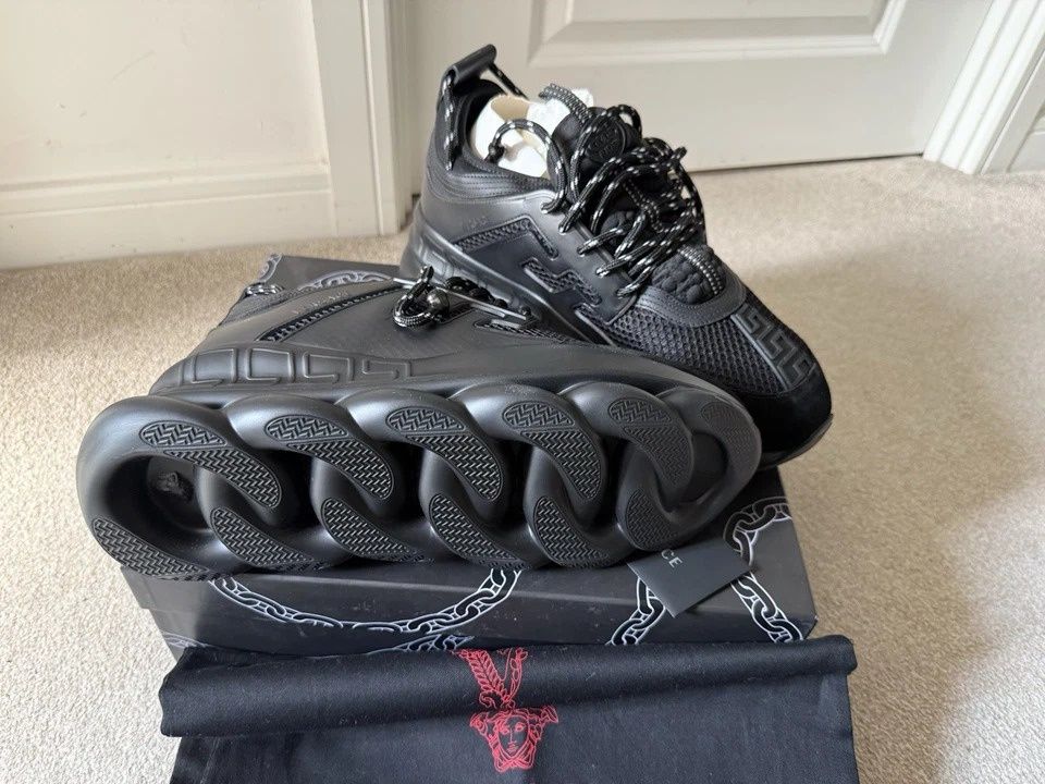 Versace chain reaction negru full piele