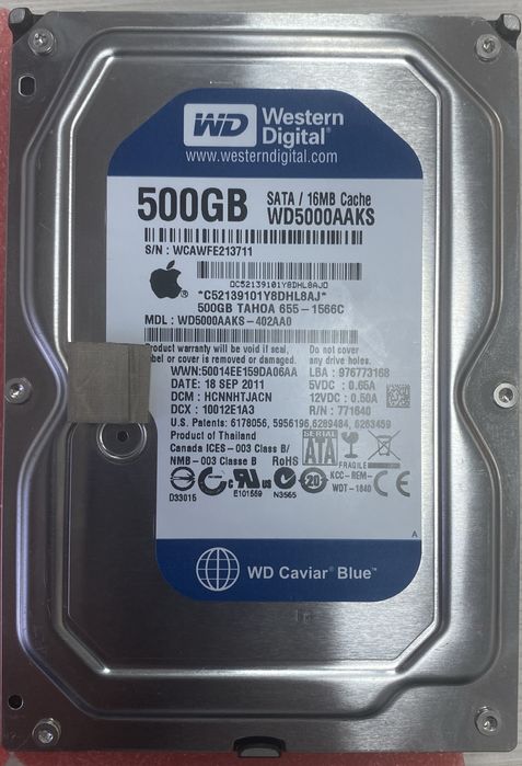 Жесткий диск Imac 500 GB