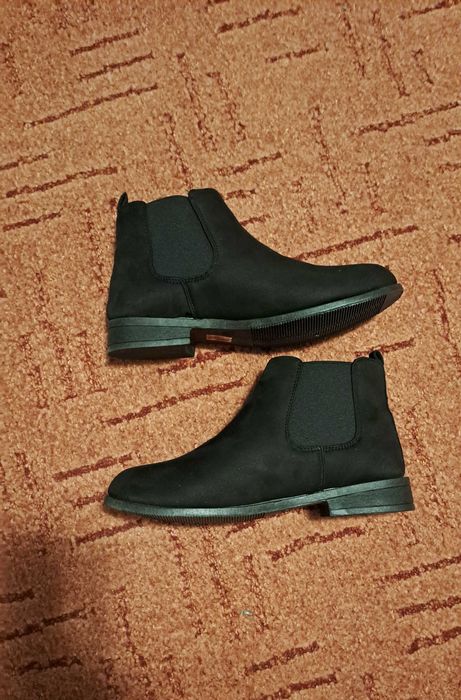 Cizme scurte ankle boots slip on fara fermoar