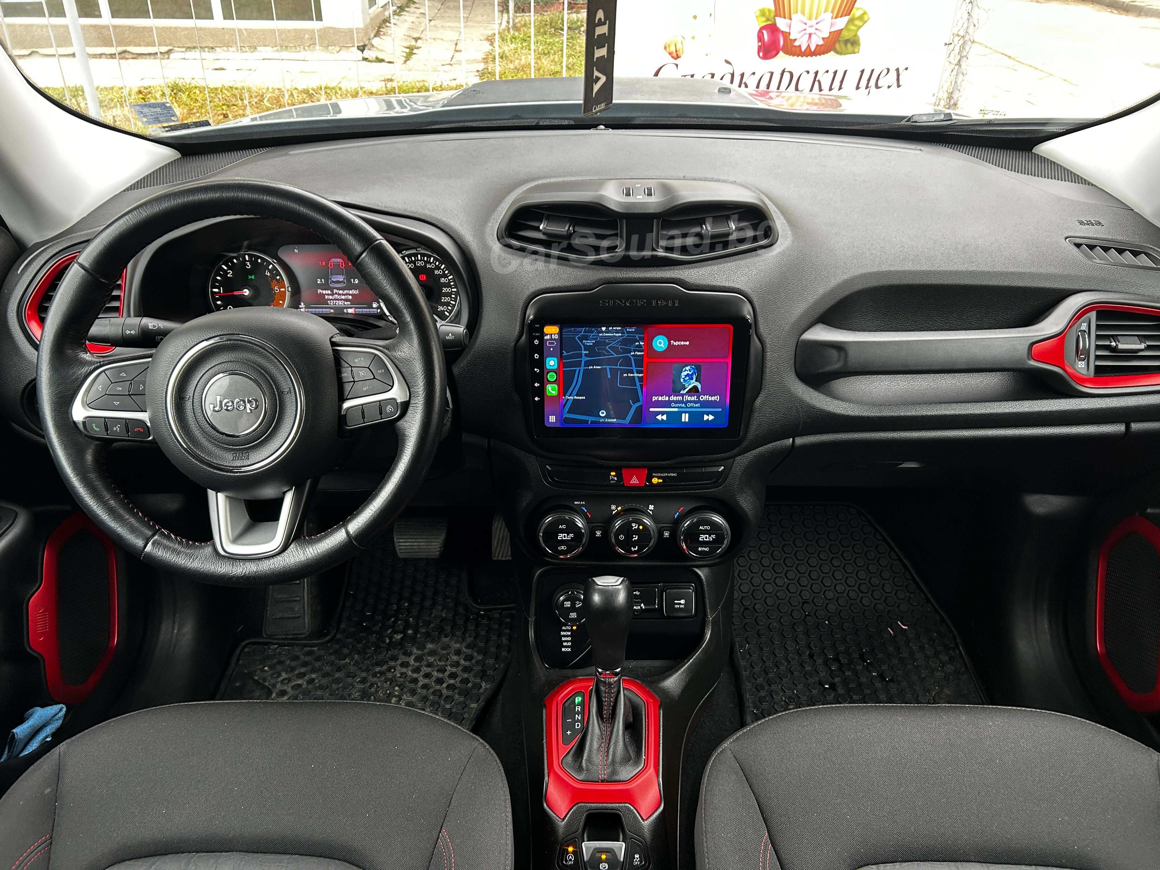 Jeep Renegade - Android 14 Мултимедия Джип Ренегат Навигация Андроид