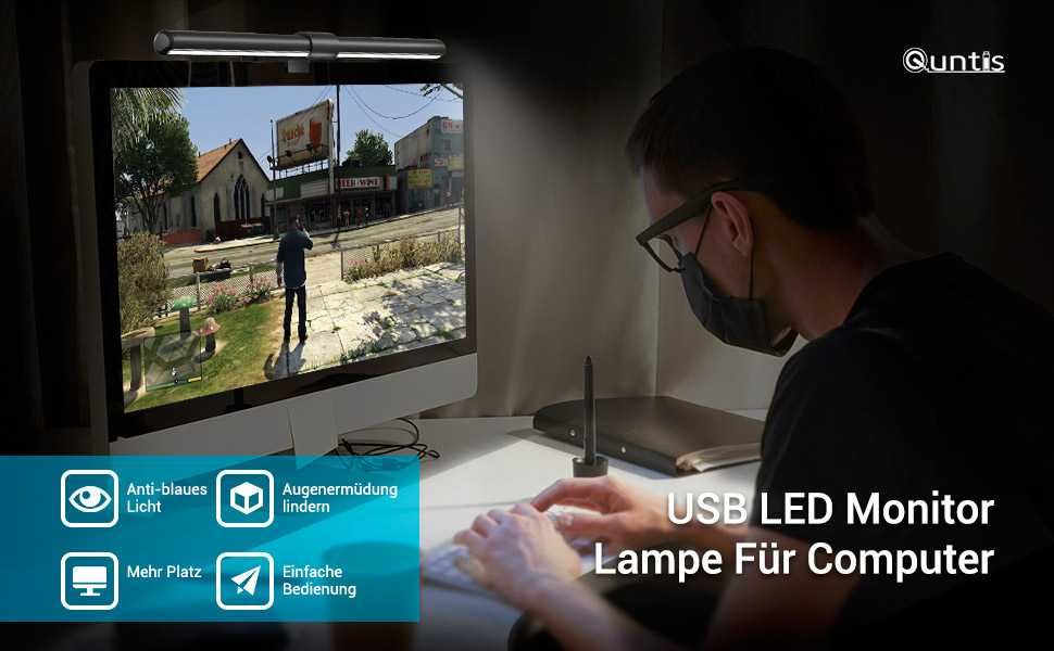 Lampa LED pentru monitor 3 în 1 Touch ,  lumina reglabila nou cutie