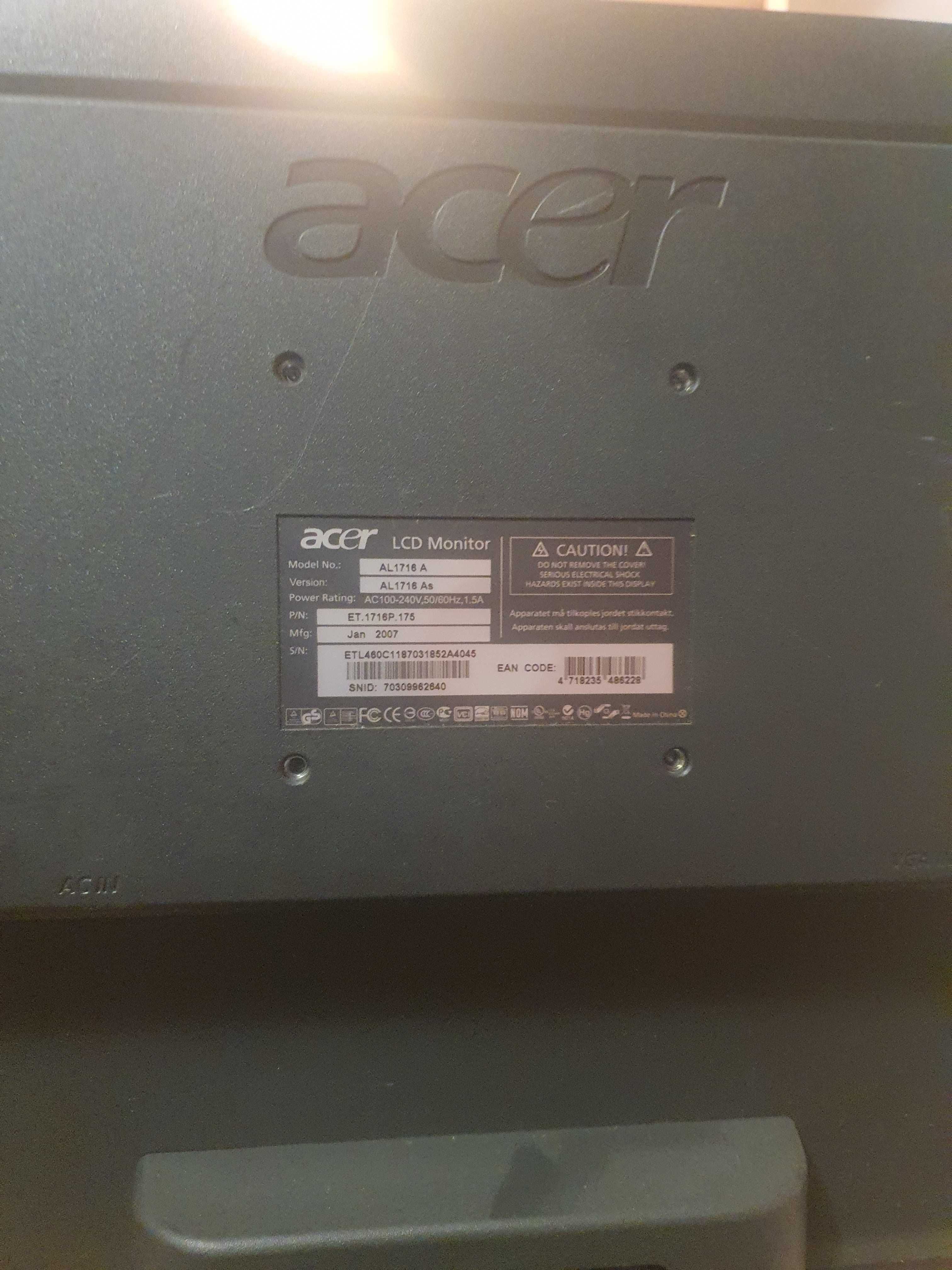 Monitor Acer 2007