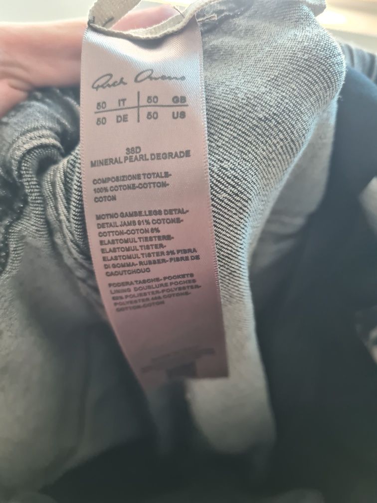 Rick Owens SS23 EDFU Double Cargo Jumbo Bela  панталони.