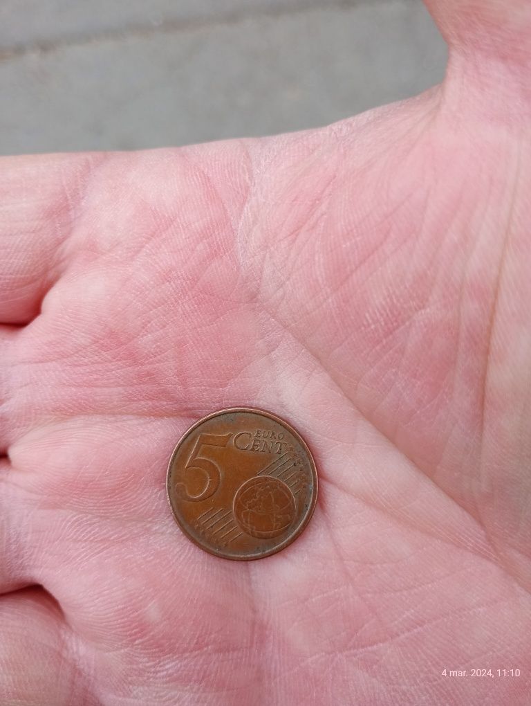 5 euro cent D 2002