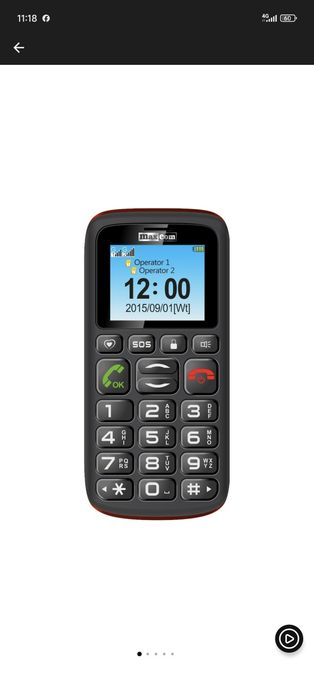 Maxcom MM-428 seniori dual-sim decodat