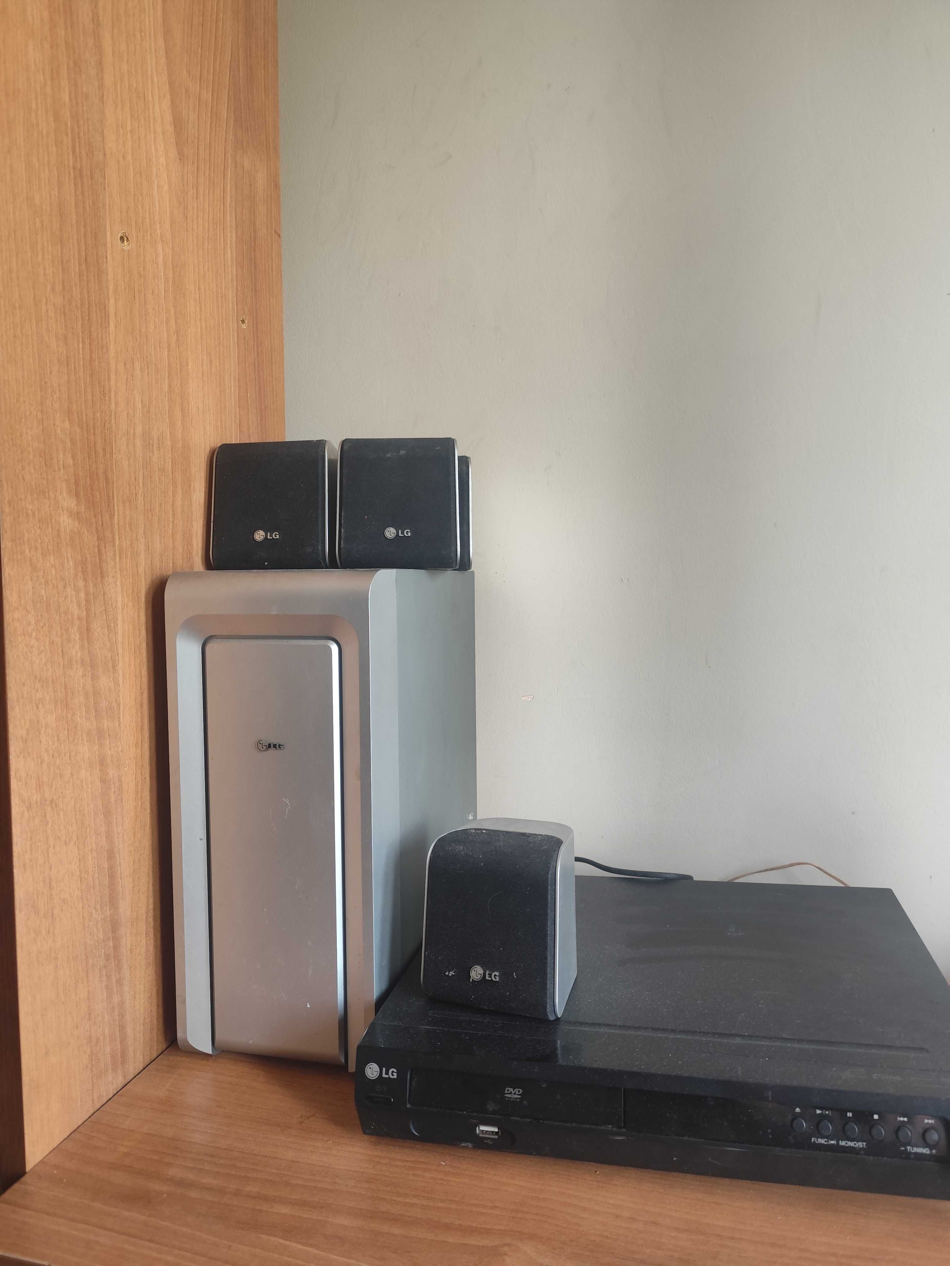 LG Домашно кино 5.1 + DVD плейър – мощен звук, качествен бас!