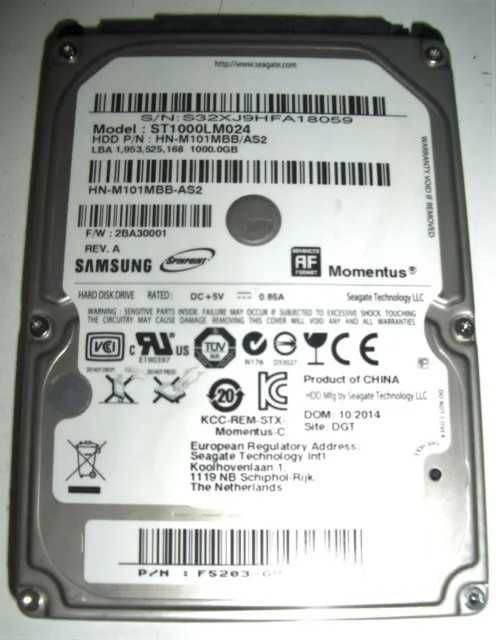 Hard Laptop Samsung Momentus 1TB SATA-II 6G/s 100% 5.400 rotatii