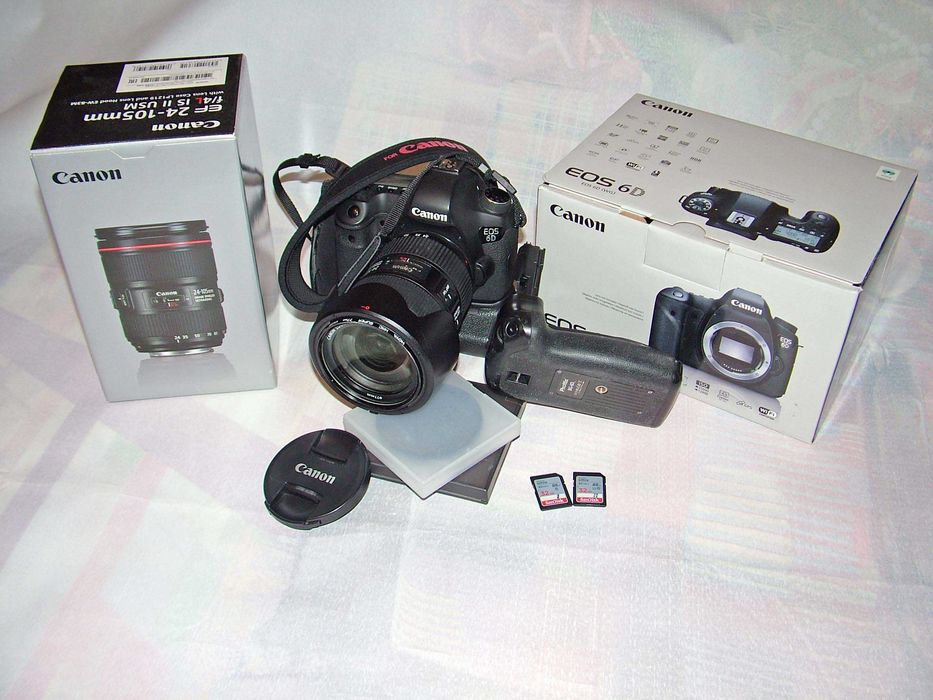 Продавам в комплект Canon 6D & Canon 24-105/4 IS II