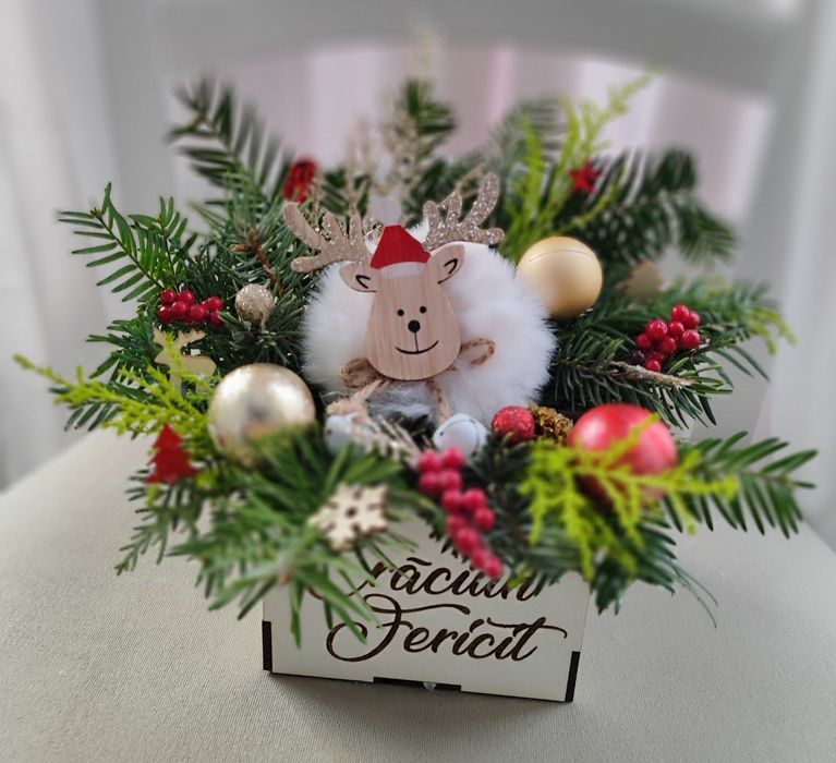 Aranjamente de Crăciun din brad natural