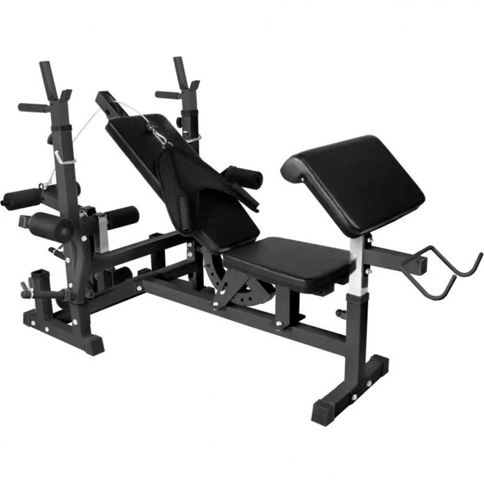 Aparat multifunctional fitness complet cu set 75 kg