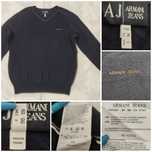 Pulover Armani Jeans mărime M/L casual bumbac + lâna wool bluza