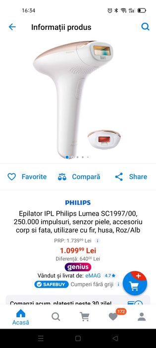 Epilator Philips Lumea