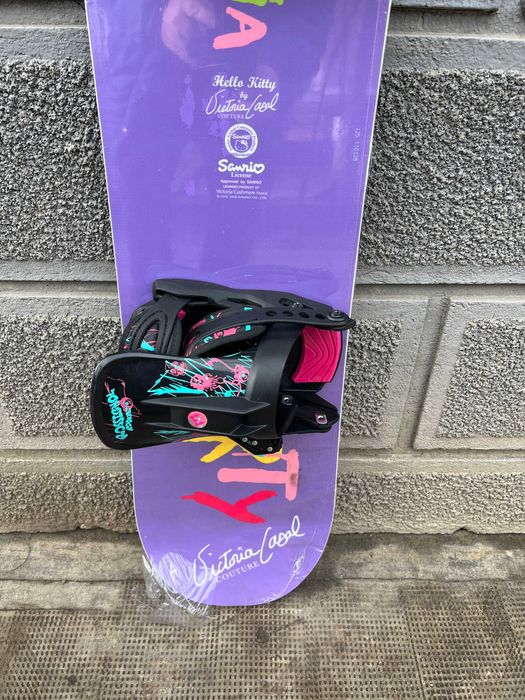 placa noua snowboard hello kitty L125