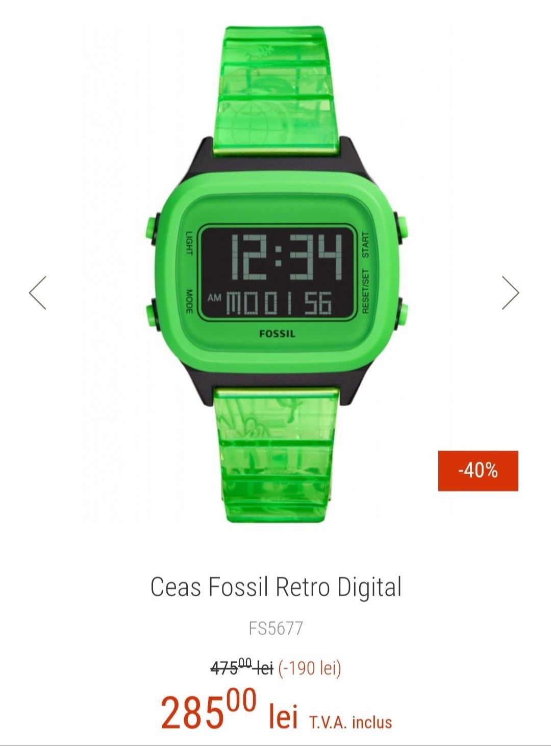 Ceas Fossil Retro Digital