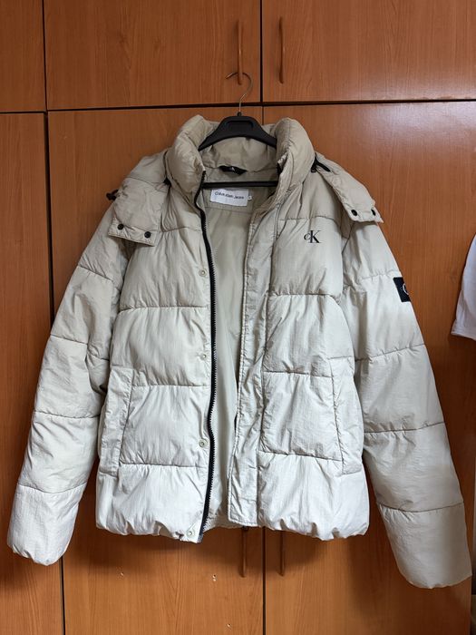 Geaca Calvin Klein barbati bej marimea XL