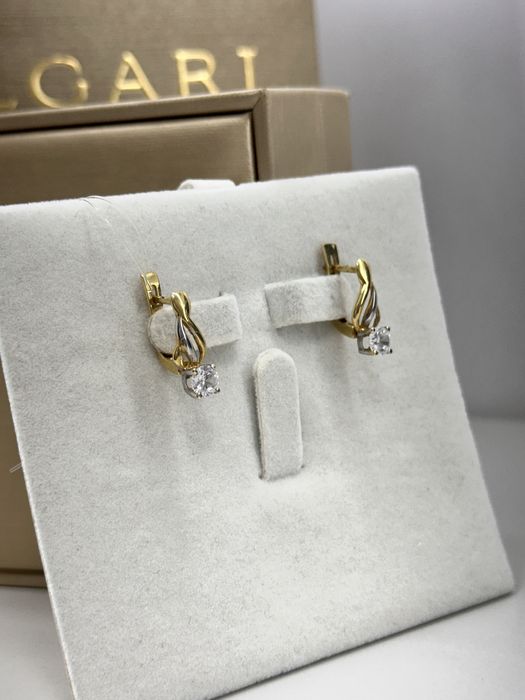 Золотые серьги/техно голд/каспи ред/рассрочка