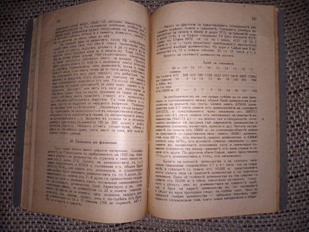 Стара книга "Жената правно, економическо и социално положение" 1929 г.