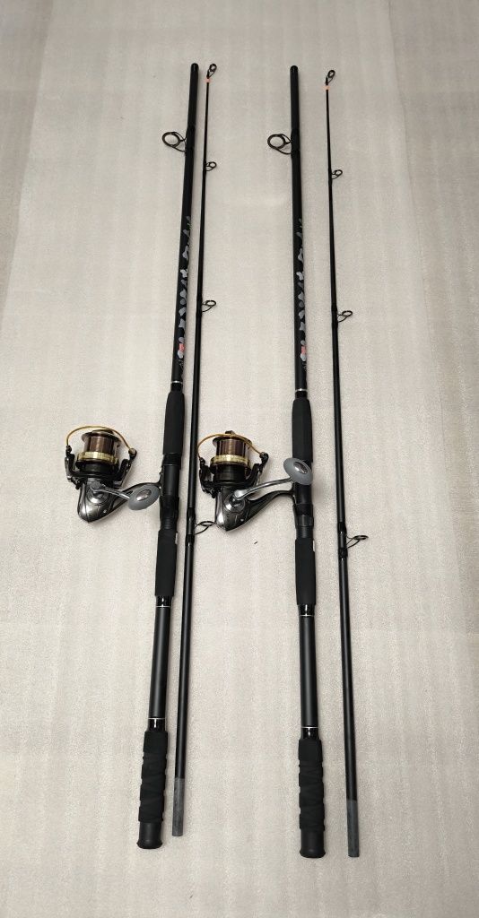 SET 2 Lansete Somn 3.0m Diamant ALB CatFish + 2 Mulinete GB 8000