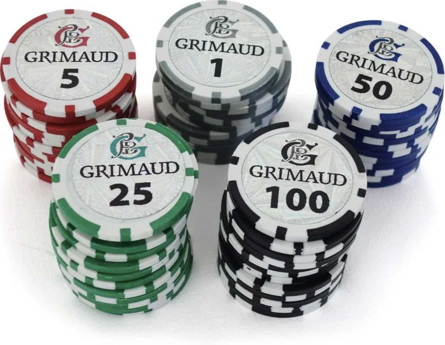 Set poker profesional Grimaud - 500 jetoane, valiza aluminiu neagra