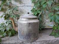Чайник латунный никелированный 3.5л Тула 1951г. Носик нужно припаять