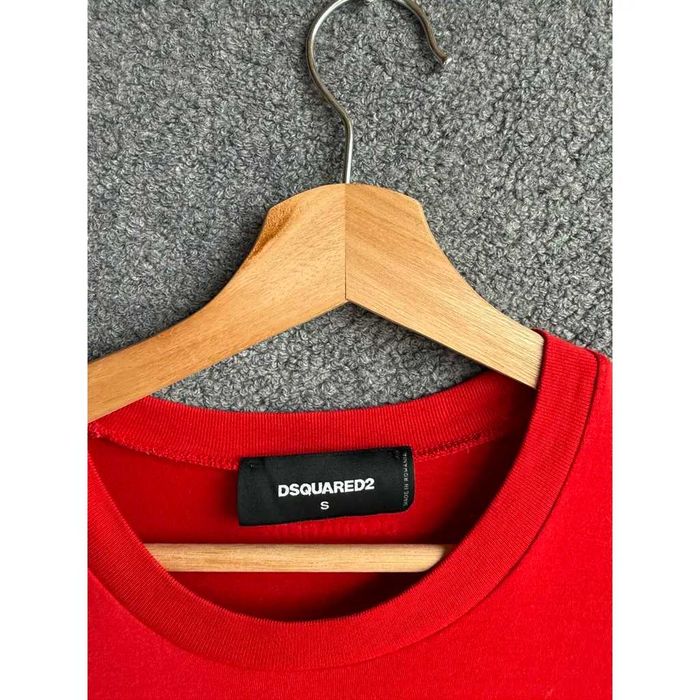 Тениска Dsquared2 | dsqured тениска | червена мъжка | къс ръкав