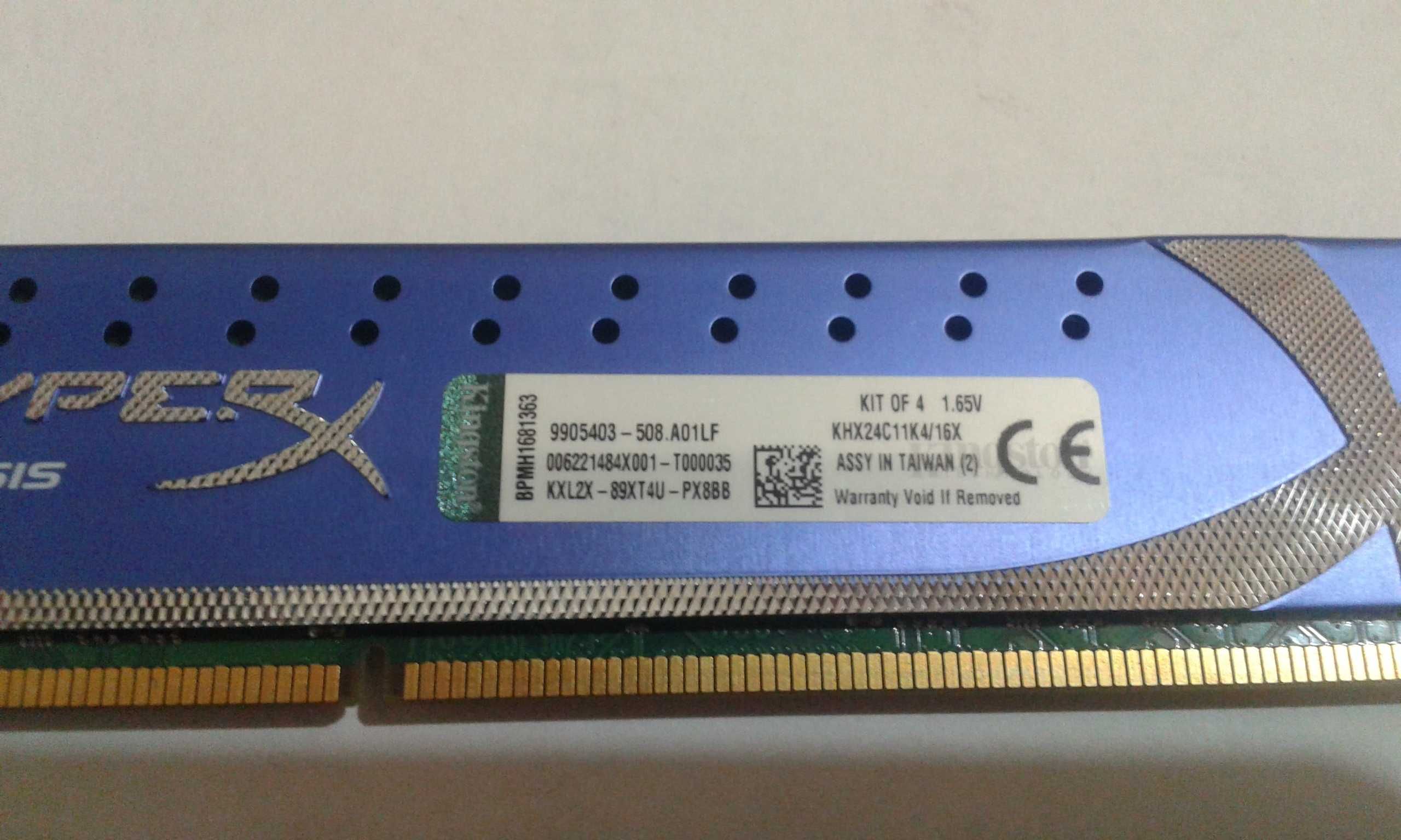 Продам ОЗУ Kingston KHX24C11K416X  16GB (4x4GB) DDR3