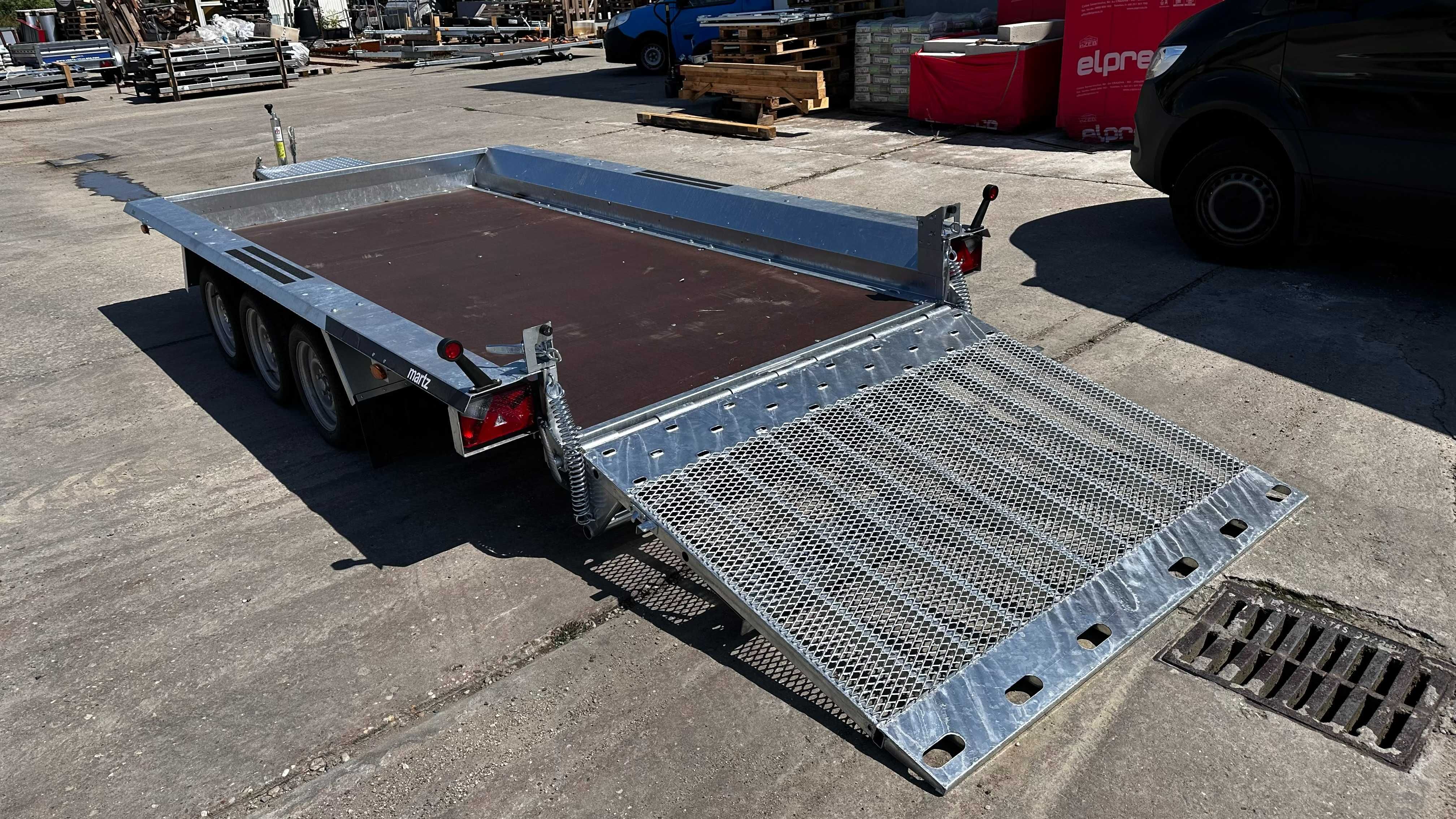 Remorca auto MARTZ 400x180cm 3 axe 3500kg