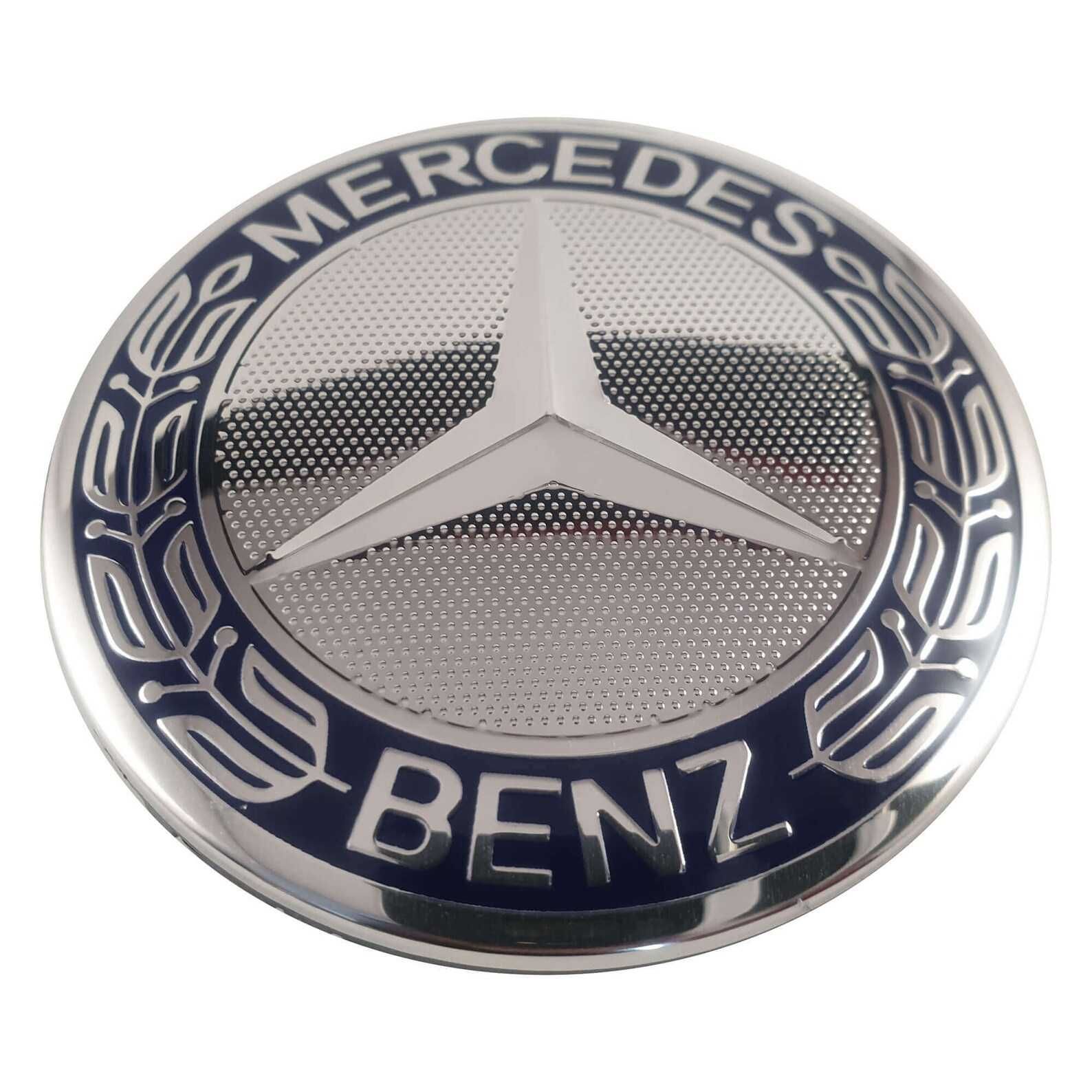 Set 4 Capace Mercedes albastre doar pt jante originale Mercedes-Benz