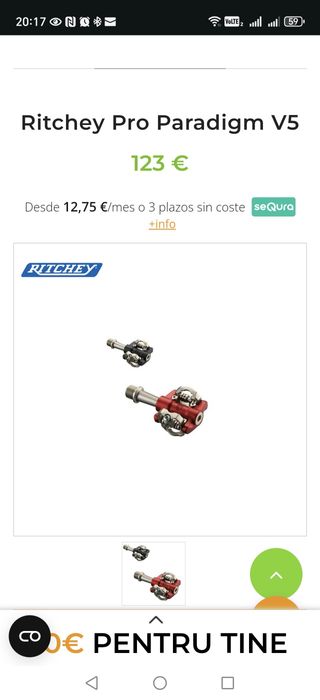 Pedale bicicleta spd Ritchey Pro Paradigm V5 stare F bună, fără joc