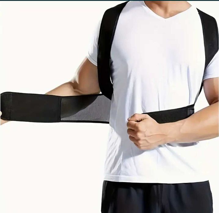 Corset reglabil pentru spate, corector postură, susținere și confort