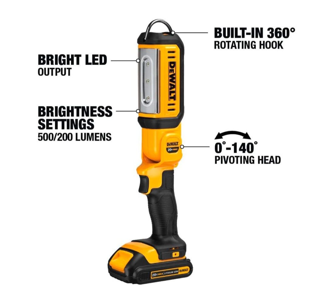 Фенер акумулаторен DEWALT DCL050/18V