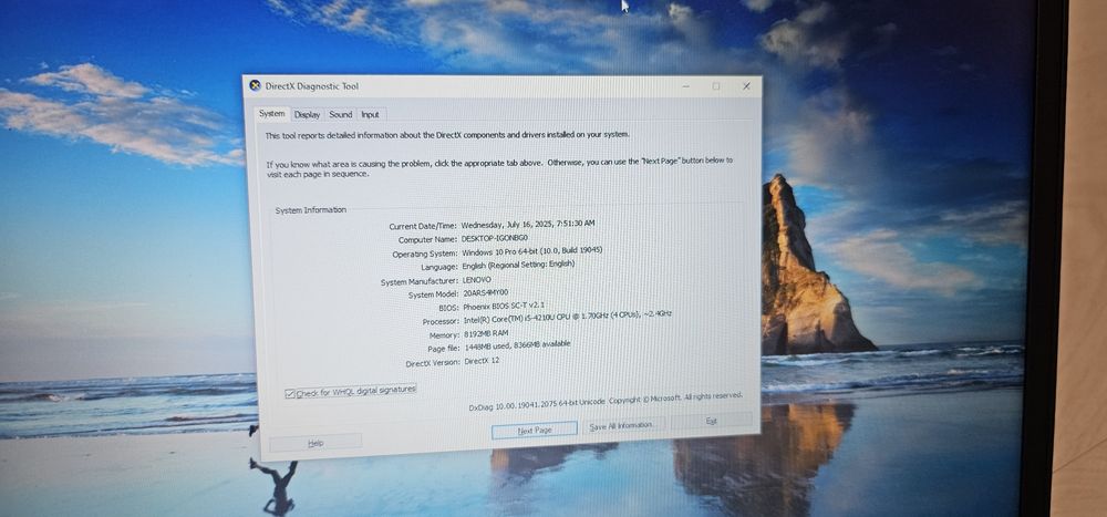 Laptop nou gaming școala Lenovo i5 ram 8Gb ddr4 video 4Gb ssd GTA CSGO