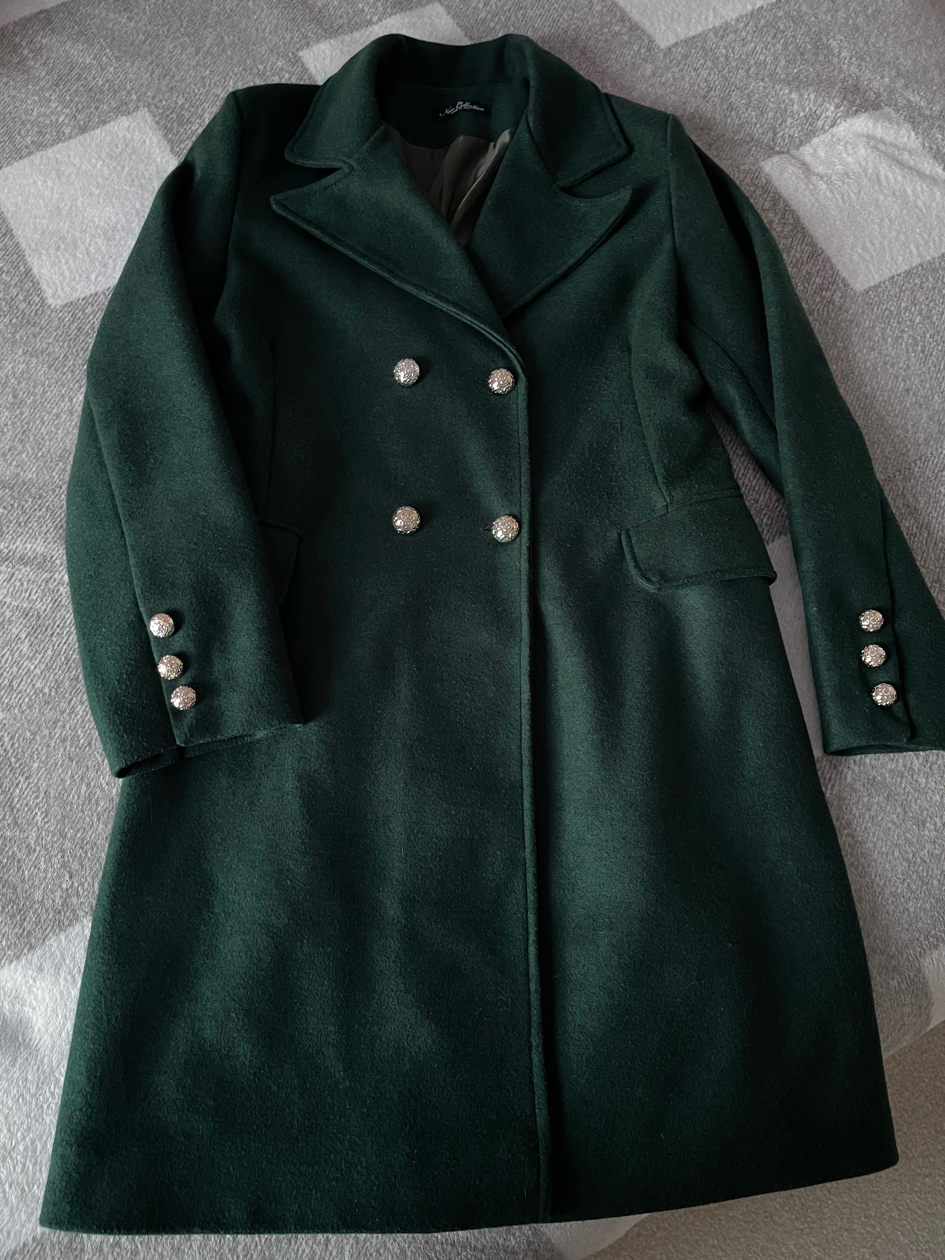 Дамско зелено палтенце