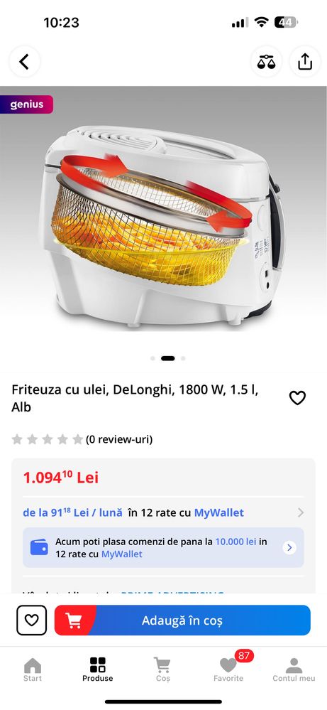 Friteuza cu ulei Delonghi