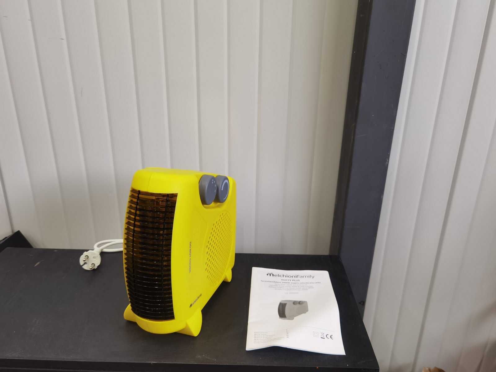 Калорифер Melchioni, 2 степени за горещ въздух, 1 за студен, 2000W