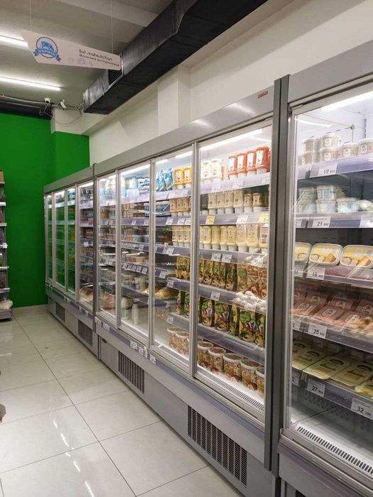 Холодильная горка ARNEG, 2,5м, НОВАЯ в наличии - с дверями и агрегатом