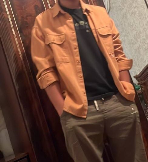 оранжевая осенняя рубашка 21990