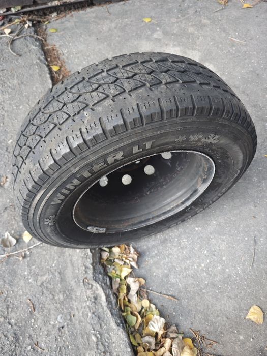 Janta otel originala Fiat Ducato cu anvelopa iarna 215/70/15C, DOT3721