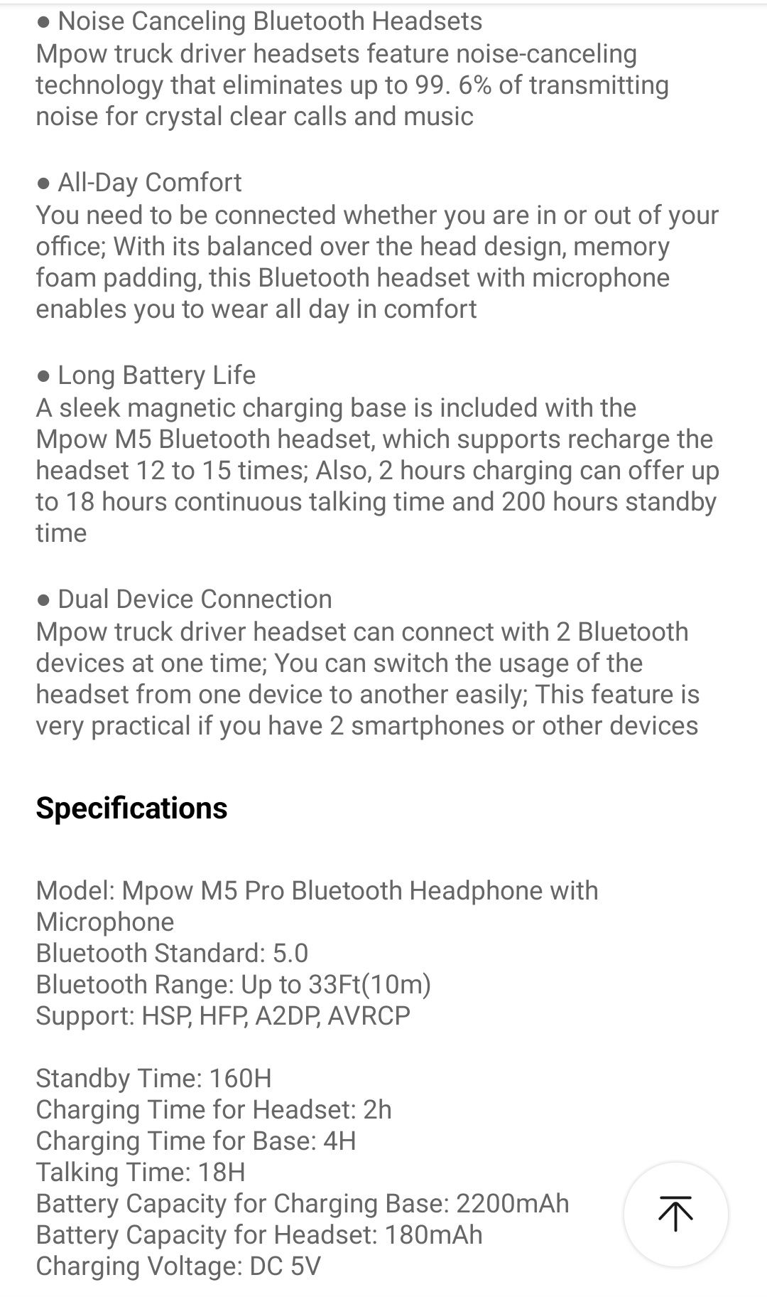 Casti bluetooth cu microfon si baza de incarcare