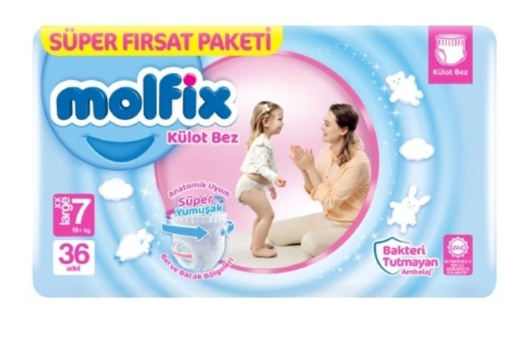 Подгузники трусики molfix 7 xxl