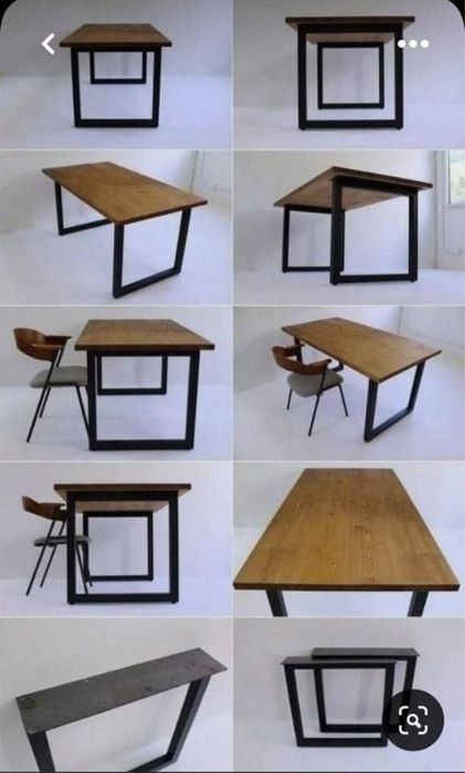 Подстолья в стиле лофт из профильной трубы ДОСТАВКА