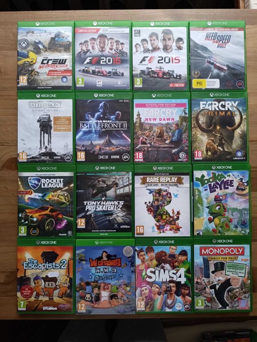 Xbox One Monopoly Lego Battlefront FarCry Doom Tomb Raider Worms Sims